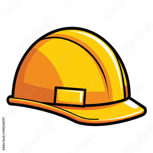 Industrial safety helmet vector design