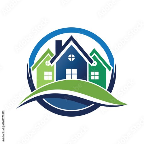 real estate logo design vector 