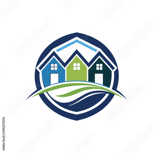 real estate logo design vector 
