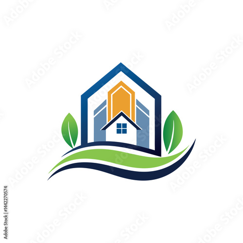 real estate logo design vector 