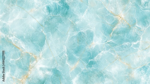 Oceanic Texture: A macro view of a captivating marbled surface with a blend of cool teal and ivory tones, reminiscent of oceanic depths, creating a luxurious and elegant texture.