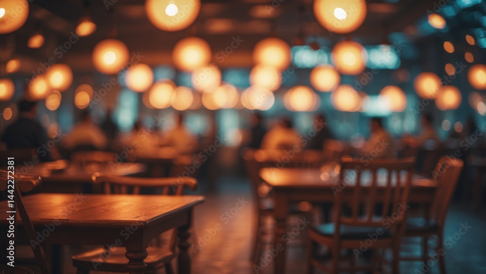 Stunning blurred abstract space at night featuring a defocused effect