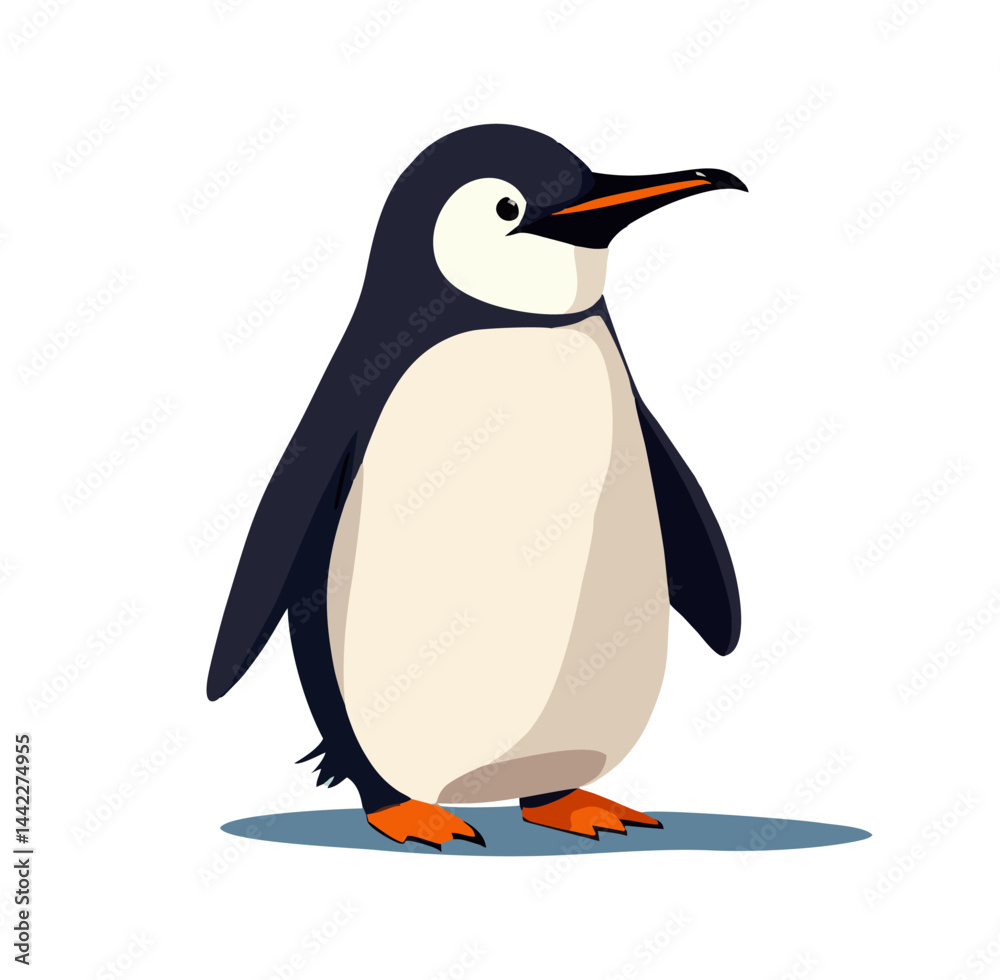 Obraz premium Cute penguin vector graphic and illustration