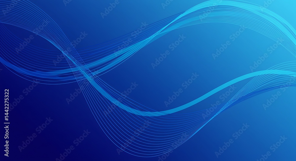 Azure Undulation AI Generated