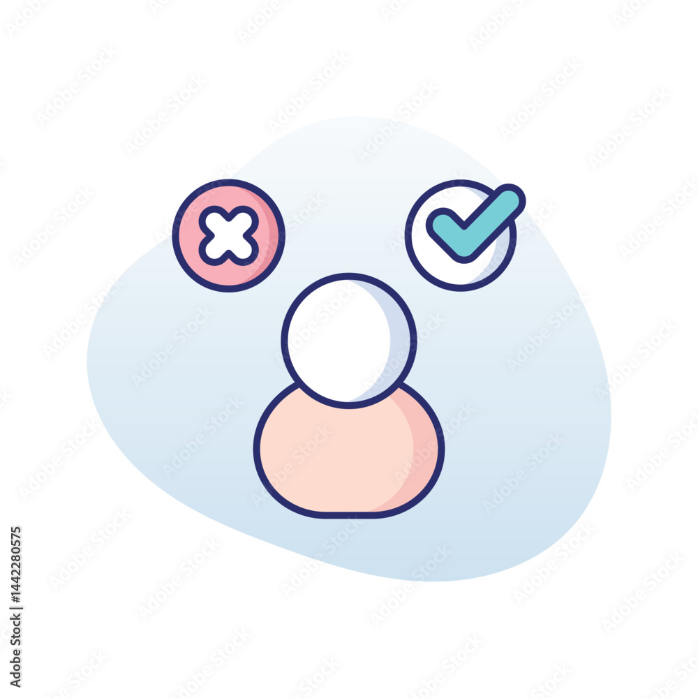 Decision Making Vector icon Decision Making Vector icon