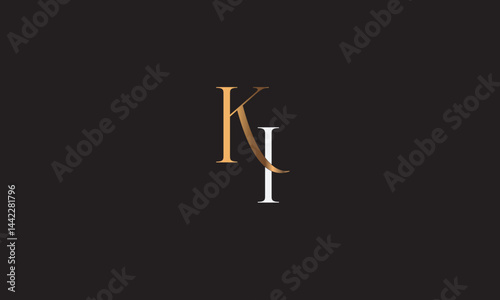 KI, IK, K , I , Abstract Letters Logo Monogram	