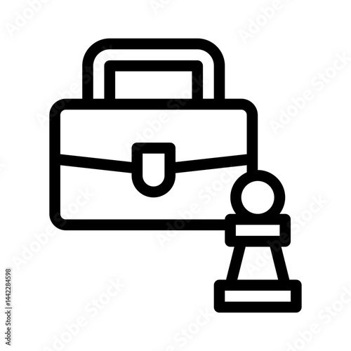 briefcase line icon