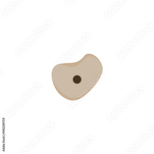 Holds for rock climbing walls. Vector illustration 