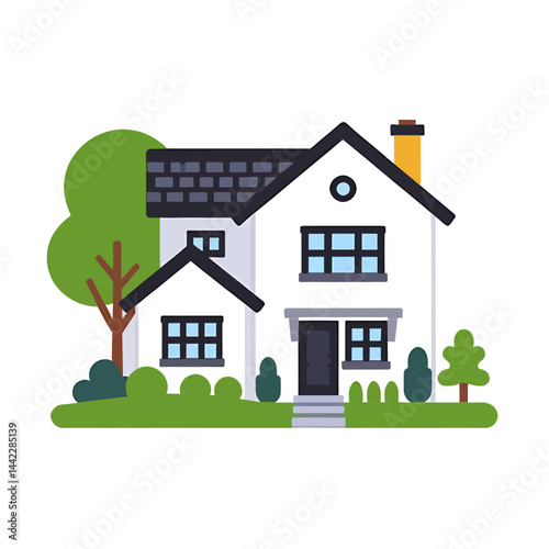 house-cartoon-vector-illustration