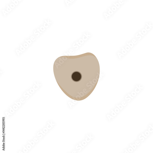 Holds for rock climbing walls. Vector illustration 