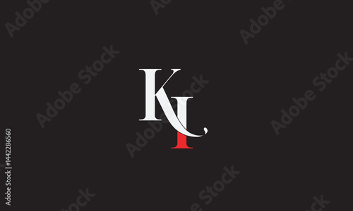KI, IK, K , I , Abstract Letters Logo Monogram	