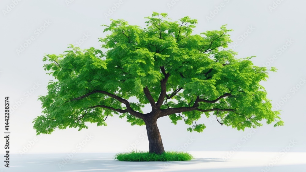 White background featuring isolated tropical trees for use in architecture and design White background featuring isolated tropical trees for use in architecture and design