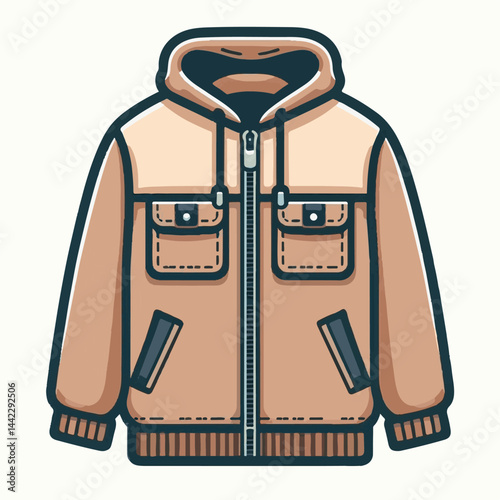 design, fleece, jacket, fashion, illustration, zipper, sweatshirt, pocket, vector, jersey, sweater, warm, unisex, coat, men, garment, male, winter wear, outerwear, puffer, bomber, fur, cardigan, hood,