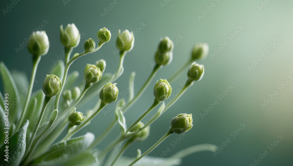 Macro view of flower buds Macro view of flower buds