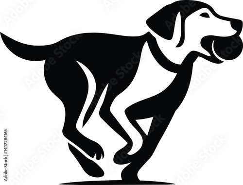 Clean Dog Silhouette for Printing Needs, Dog Vector Art for Posters and Flyers.