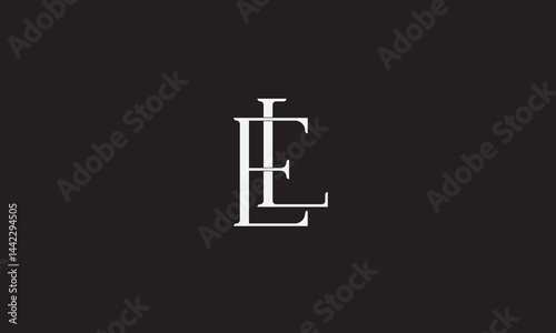 EL, LE , E , L , Abstract Letters Logo Monogram	