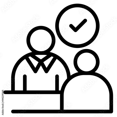 Interview icon in vector illustration