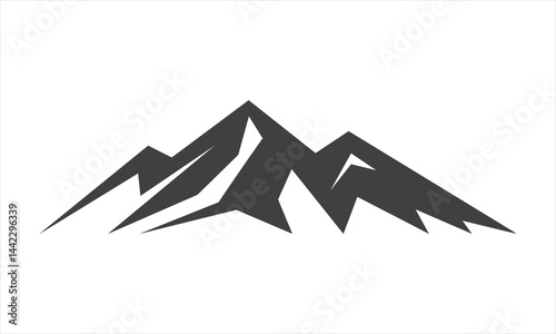 mountain icon vector isolated on white background