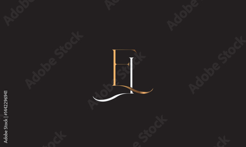 EL, LE , E , L , Abstract Letters Logo Monogram	