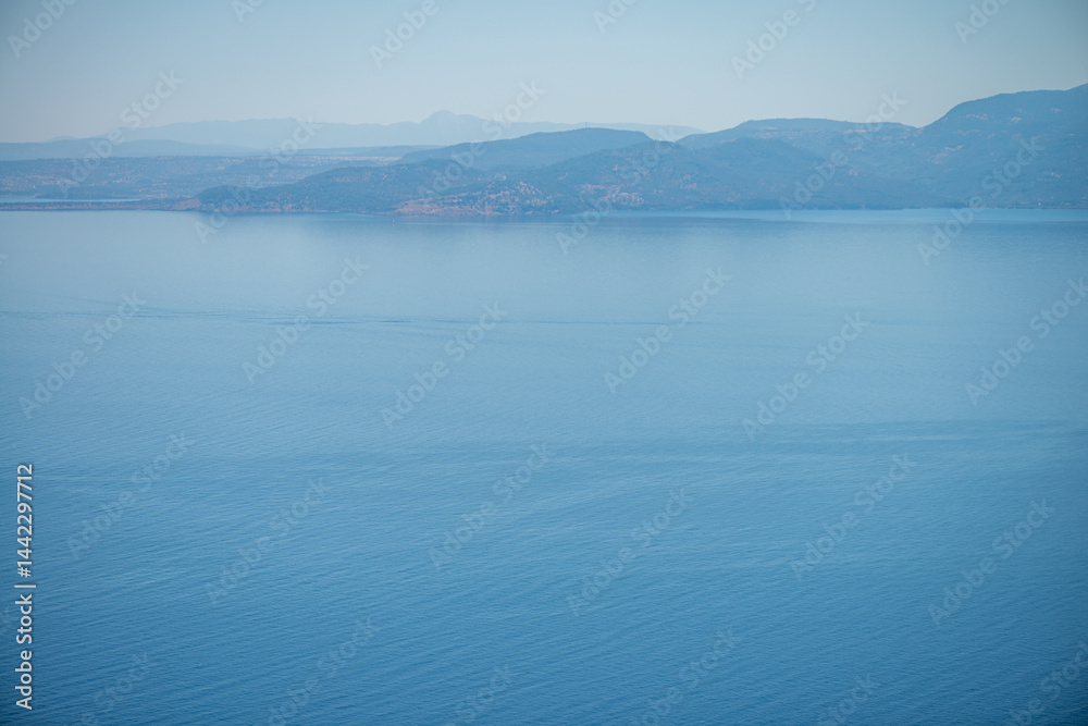 Fototapeta premium Beautiful Blue Mediterranean Sea View