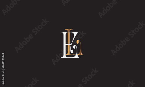 EL, LE , E , L , Abstract Letters Logo Monogram	