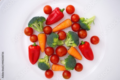 Wallpaper Mural Vibrant Vegetable Medley Colorful Broccoli, Carrots, Cherry Tomatoes, and Bell Peppers Torontodigital.ca