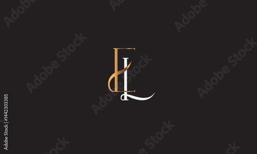 EL, LE , E , L , Abstract Letters Logo Monogram	