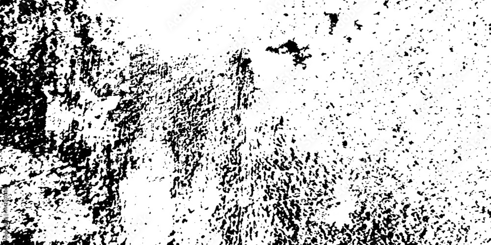 Obraz premium Abstract black and white grunge noise distressed texture background. Dust and scratches grain texture on white and black background isolated transparency background. 