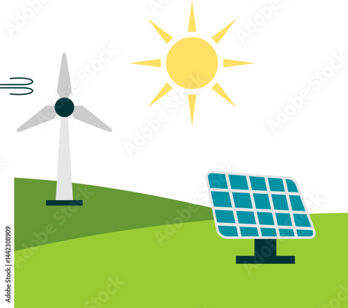 renewable energy Illustration