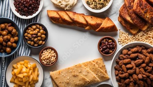 A Variety of Snacks and Appetizers for a Party