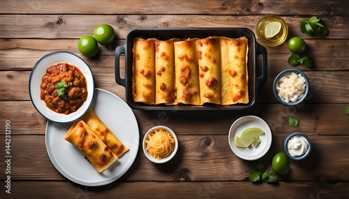 Delicious Homemade Enchiladas with Toppings