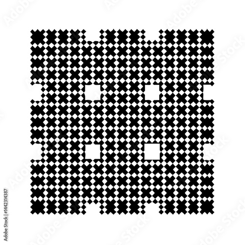 Fractal Pattern on Transparent Background  