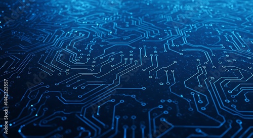 Digital Depths: Azure Pathways AI Generated