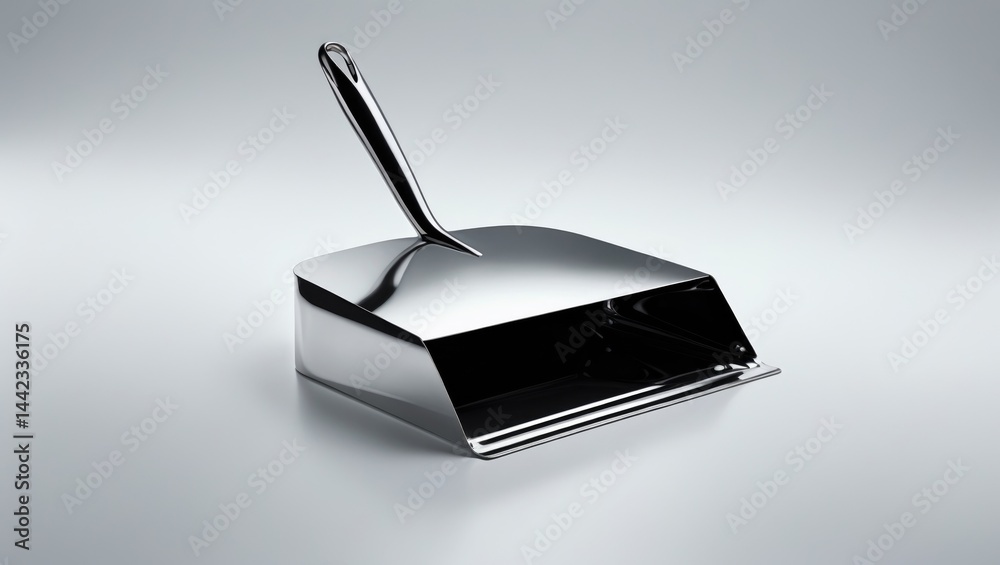 Dustpans with transparent backdrop