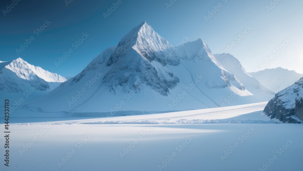 custom made wallpaper toronto digitalArctic landscape at the passage from fjord to glacier.