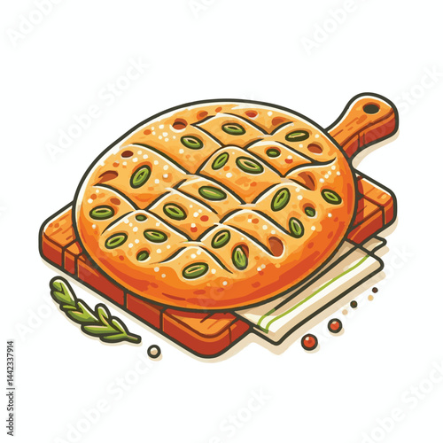 bread, focaccia, food, fresh, italian, snack, traditional, healthy, meal, lunch, oil, cuisine, dinner, baked, olive, rosemary, delicious, cooked, appetizer, homemade, rustic, background, breakfast, ba
