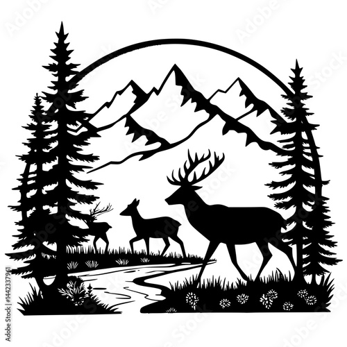 deer in the forest