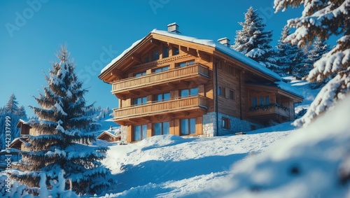 Wallpaper Mural Holiday cabin for winter Torontodigital.ca