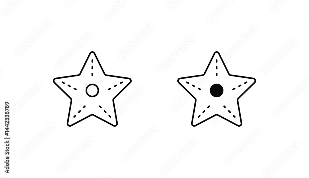 Star Fish icon design with white background stock illustration Star Fish icon design with white background stock illustration