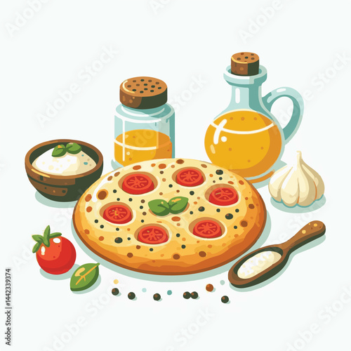 bread, focaccia, food, fresh, italian, snack, traditional, healthy, meal, lunch, oil, cuisine, dinner, baked, olive, rosemary, delicious, cooked, appetizer, homemade, rustic, background, breakfast, ba