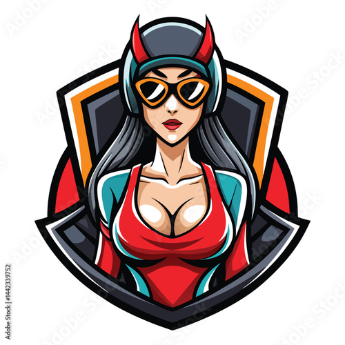 Fierce Female Fighter Mascot