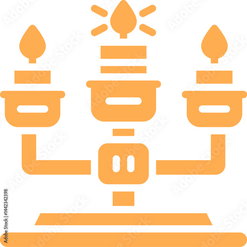 chandelier logo design vector template