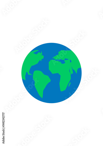 vector illustration of the earth globe. earth day campaign. Perfect for campaigns related to climate change, eco-awareness, clean energy, and nature preservation.