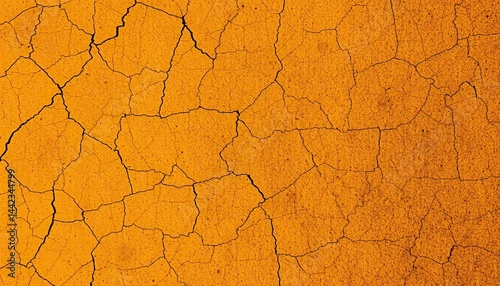 Orange Cracked Texture Background