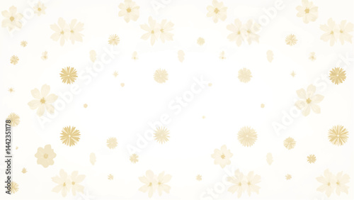 Wallpaper Mural Floral pattern background. Floral pattern design. Minimalist Floral Fabric Pattern. Torontodigital.ca