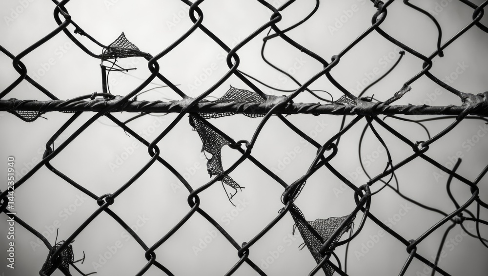 Fototapeta premium How to fix damage in wire mesh