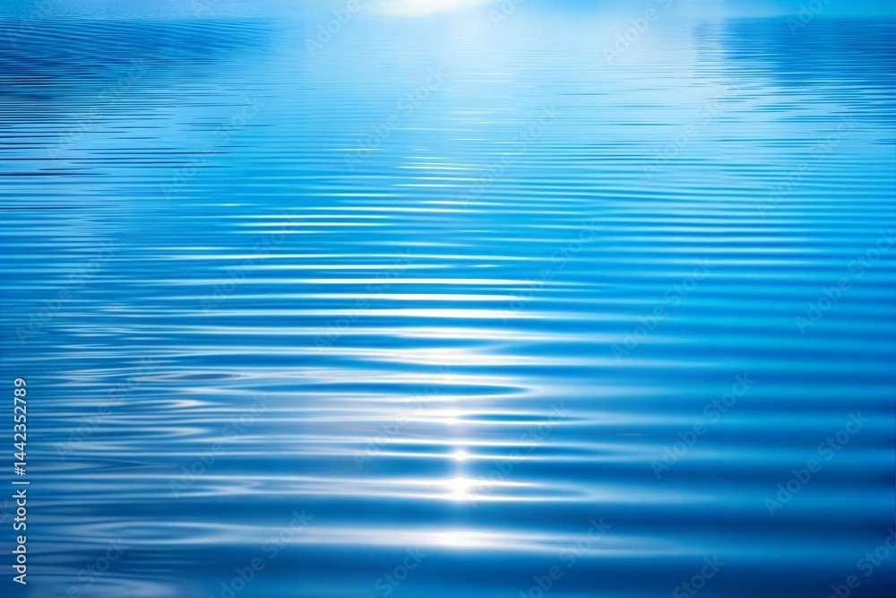 Abstract close-up of a blue water surface reflecting sunlight, forming a serene background. Abstract close-up of a blue water surface reflecting sunlight, forming a serene background.