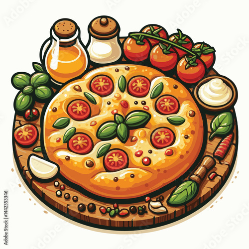 bread, focaccia, food, fresh, italian, snack, traditional, healthy, meal, lunch, oil, cuisine, dinner, baked, olive, rosemary, delicious, cooked, appetizer, homemade, rustic, background, breakfast, ba