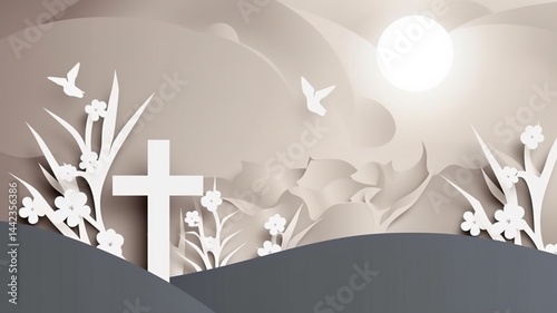 Good Friday Background Image Religious Cross Photo