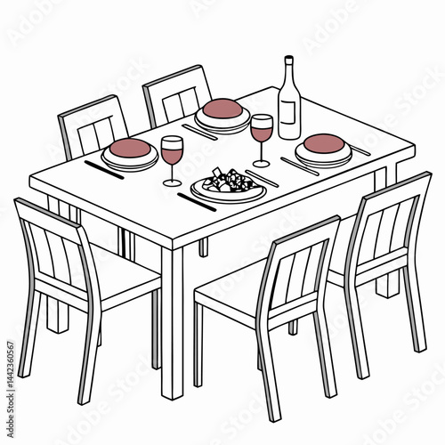 table and chairs